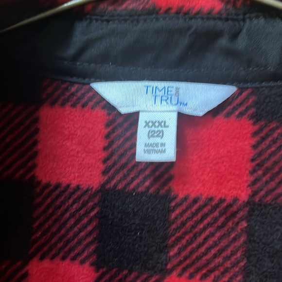 Flannel/fleece shirt/jacket size XXXL/22 - Picture 2 of 3